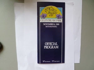 1989 BREEDERS CUP 7 HALL OF FAME HORSES IN PROGRAM - SUNDAY SILENCE EASY GOER - Picture 1 of 10