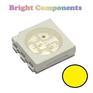 10 x Yellow PLCC-6 LED (SMD SMT 5050) - Ultra Bright - UK Seller - Picture 1 of 1