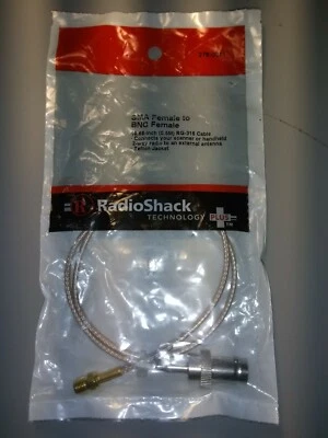 SMA Female to BNC Female Connector RadioShack 278-0011 2780011 Brand New - Image 1 of 2