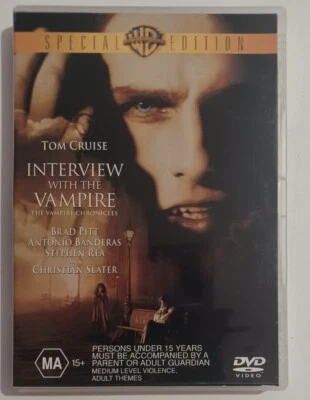 Interview With The Vampire DVD VGC Region 4 Tom Cruise Brad Pitt Free Postage - image 1 of 4