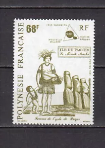 Polynésie 1991 Y&T379 femme & enfant de l'île de Pâques timbre neuf MNH /TE5281 - Imagen 1 de 1