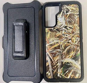 Heavy Duty Samsung Galaxy S21 + Plus Phone Case Black Camo Camouflage - Zdjęcie 1 z 3