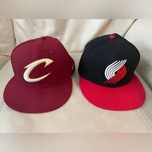 NBA Basketball Hats Cap Portland Cleveland Lot of 2 - Picture 1 of 9