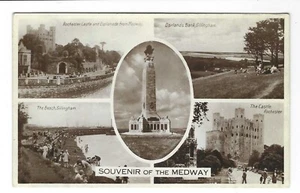 OLD POSTCARD 1931 - CHATHAM - SOUVENIR OF THE MEDWAY MULTIVIEW - Picture 1 of 1