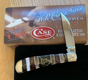 CASE BOSE EXOTIC BLACK AZTEC SWAY BACK KNIFE NEVER USED IN BOX  #TBEX1117 SS GT - Picture 1 of 4