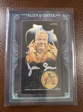 2023 Topps Allen & Ginter X Moises Lopez Framed Mini Auto /25 #MA-ML Barber Card