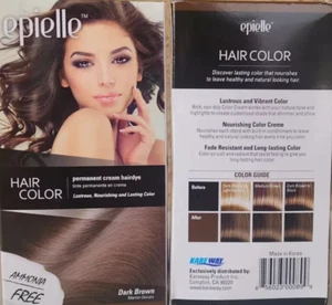 2 PK NATURAL BROWN Kareway EPIELLE HAIR COLOR for WOMEN AMMONIA FREE KOREA - Picture 1 of 4