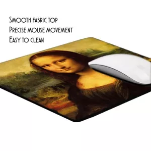Leonardo di Vinci Famous Painting Mona Lisa Classic Design Mouse Pad - Picture 1 of 4