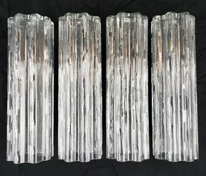 4 Vintage Tronchi Murano Glass Tubes For Chandelier Light Mid Century MCM Retro - Picture 1 of 21