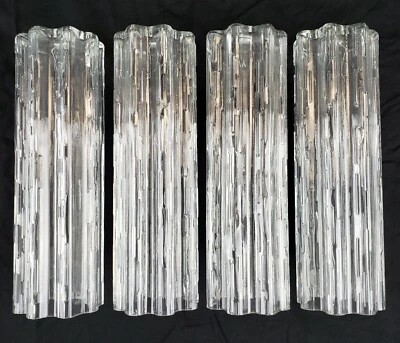4 Vintage Tronchi Murano Glass Tubes For Chandelier Light Mid Century MCM Retro - Image 1 of 4
