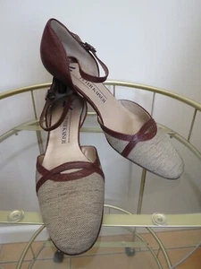 PETER KAISER MARY JANE STIL TEXTIL & LEDER SANDALEN GRÖSSE 6,5 - Bild 1 von 12