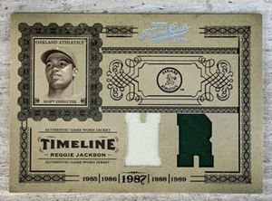 2005 Reggie Jackson T-41 Prime Cuts Timeline Game-Worn Dual Patch Jersey /25 Hof - Picture 1 of 5