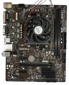 Placa madre MSI A320M PRO-E AMD A320 Socket AM4 DDR4 M-ATX USB3.1 DVI-D USB 2.0 - Imagen 1 de 5
