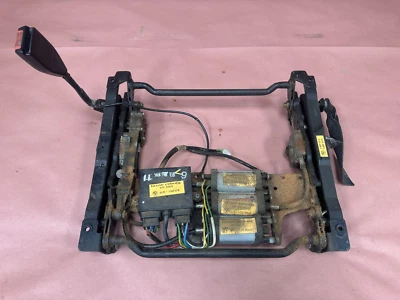 Marco de riel inferior asiento delantero izquierdo BMW E28 528e E23 con motores OEM 181K millas Foto 1 de 4