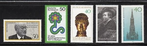 Germany 1977 SC# 1244 - 1251 - Five Different Stamps - M-NH Lot # 66 - Picture 1 of 1