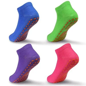 Kids Non Slip Trampoline Socks Anti-Skid Sticky Grips Indoor Breathable Socks... - Picture 1 of 7
