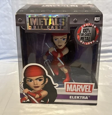 Figura Elektra Diecast Metales Marvel 4" Jada JUGUETES Foto 1 de 4