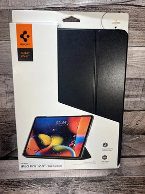 Spigen Smart Fold Cover for iPad Pro 12.9" (2021) - Black - Image 1 of 4