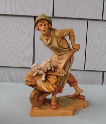 FIGURA VINTAGE FONTANINI DEPOSE 7" 1986 #326 - PASTOR DARIUS CON CARRO Y CORDERO Foto 1 de 4