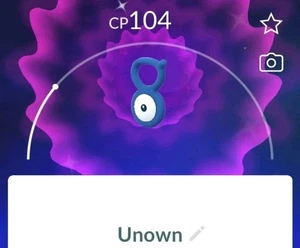 Pokemon Trade GO-Shiny Unown V - 20K stardust - Picture 1 of 1