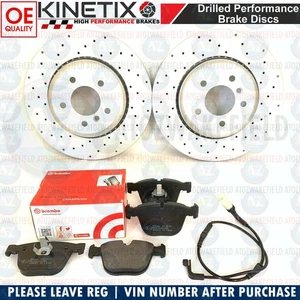 Para BMW 5 Serie 535d E60 E61 M Sport Trasero Discos de Freno Ventilados Brembo - Imagen 1 de 3