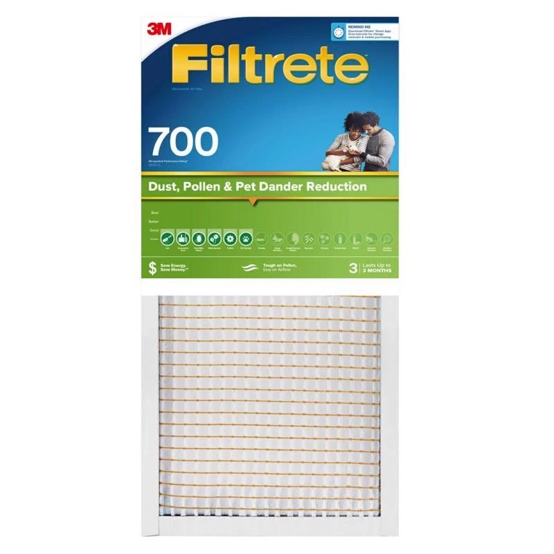 Filtrete 14 in. WX25 pulgadas. HX1 pulg. Filtro de aire plisado de polipropileno 700 MPR paquete de 4 Foto 1 de 1