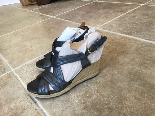 Sandali espadrillas donna Clarks Collection zeppa punta aperta taglia 8