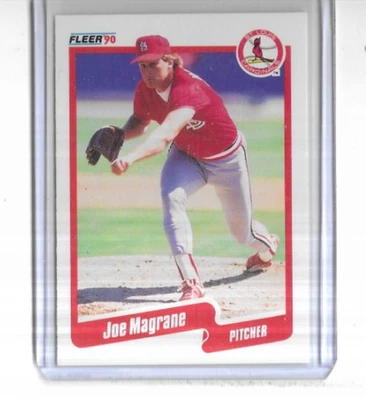 1990 Fleer #252 Joe Magrane St. Louis Cardinals - Image 1 of 2