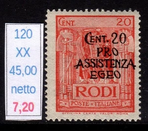 Egeo General Emissions Pro Assistance Egeo C 20 New Rubber Whole MNH - Picture 1 of 1