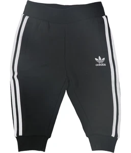 Adidas Boys 2-Tone Athletic Sweatpants, Black, Infant, 12M - Picture 1 of 2