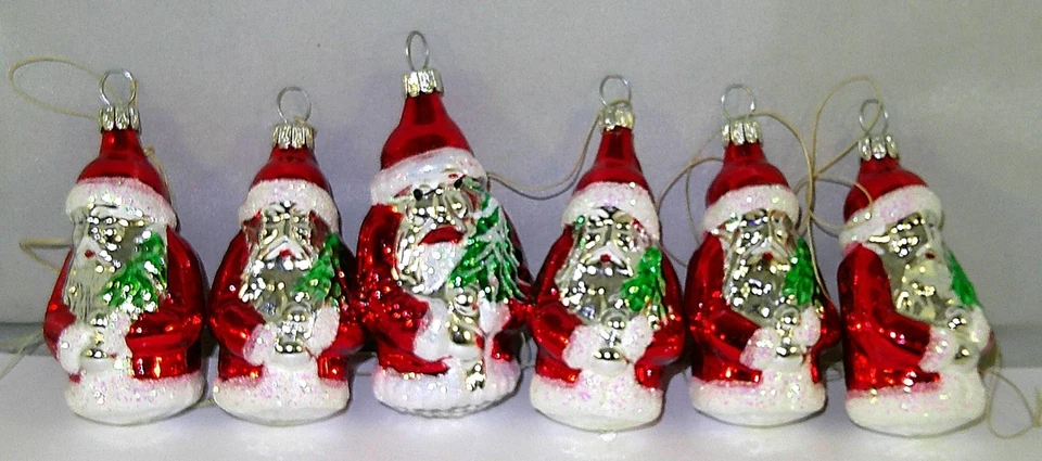 6x Nikolaus - Christbaumschmuck - Weihnachtsmann - Bild 1 von 1