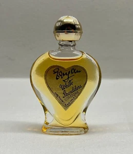 NEW! Vintage 1950s Evyan WHITE SHOULDERS Eau de Cologne Mini Sample Bottle - Picture 1 of 4