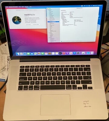 2014 Macbook Pro 15" Retina i7 2.2ghz 16gb RAM 500gb SSD Retina - Image 1 of 4