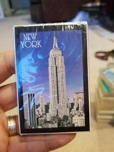 CARTE DA GIOCO SOUVENIR VINTAGE IMPERO COSTRUZIONE STATO NEW YORK  - Foto 1 di 5