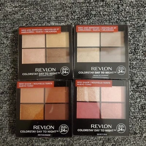 4x Revlon ColorStay Day To Night,Eyeshadow Quad #500 #565 #505 #560 0.16 oz - Picture 1 of 9