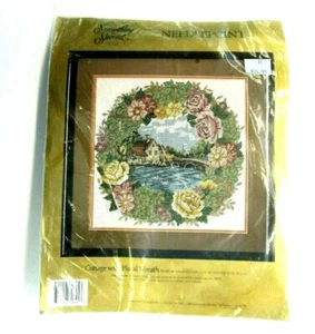 Etwas Besonderes Nadelspitzen-Set Landhaus mit Blumenkranz 14 x 14 Design Größe - Bild 1 von 7