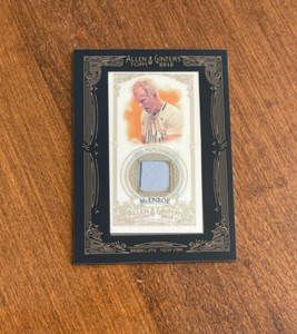 John McEnroe 2012 Topps Allen Ginter Used Memorabilia Relic AGR-JM Tennis HOF