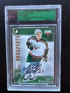2004-05 ITG In the Game Heroes & Prospects Autograph Mikko Koivu Auto Card /4000 - Picture 1 of 2