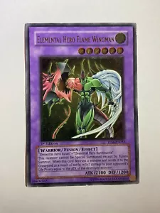 Elemental Hero Flame Wingman TLM-EN035 1st Edition Ultimate Rare Yugioh Card (B) - Picture 1 of 10