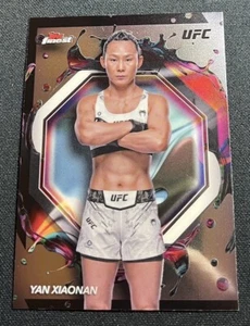 2024 Topps Finest UFC #242 Yan Xiaonan RARE - Picture 1 of 2