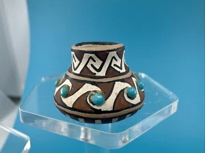 Miniatura para casa de muñecas ~ cerámica pintada a mano hecha a mano Gloria Bogulas Southwestern - Imagen 1 de 7