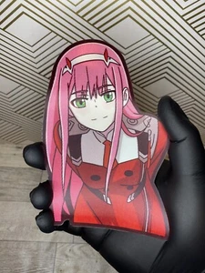 Darling in the Franxx Zero Two Waifu 3D Lenticular Motion Car Sticker Decal - Picture 1 of 4