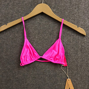 Skims Womens Fits Everybody Triangle Bralette Bra XS Neon Pink BR-TRI-1405 NWT