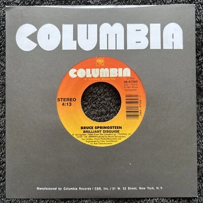 Bruce Springsteen – Brilliant Disguise 7'' US IMPORT 1987 CLEANED/TESTED EX - Image 1 of 4
