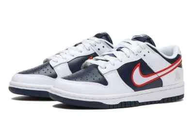 W Nike Dunk Low PRM Blanco/Rojo Universitario-Obsidiana Talla 6 Foto 1 de 4