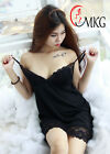 Mkg Fashions Lavish And Lacey Night Dress (Black)