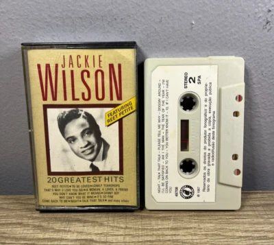 Jackie Wilson - 20 Greatest Hits - Cassette Tape - Reet Petite - Funk - Soul Foto 1 de 3