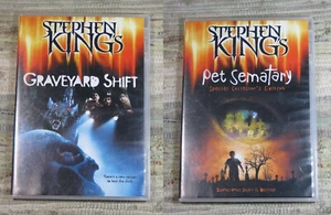 Stephen King's GRAVEYARD SHIFT 1990 & PET SEMATARY 1989 2 DVDs - Picture 1 of 7