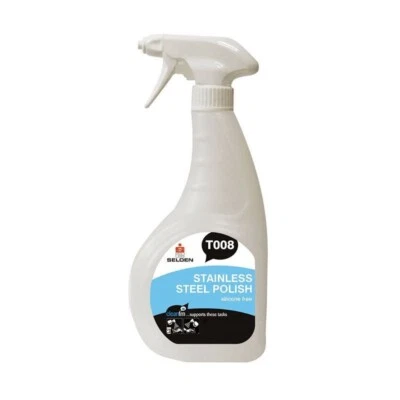 Selden Stainless Steel Clean Polish Trigger Spray 6 x 750ml