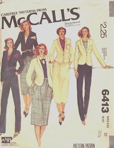 McCall's 6413-Chaqueta Forrada de Miss-Falda Inserto Bolsillo-Pantalones Cremallera Frontal-10 - Imagen 1 de 4